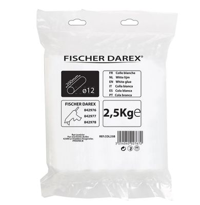 Sachet de 2.5kg de colle blanche FISCHER DAREX