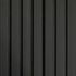 Panneau acoustique mural mdf 3D Latt finition noir matt sur fond noir - 20 x 287 x 1250 mm - AJ TIMBER