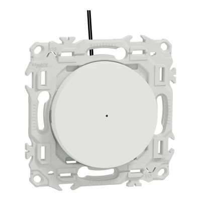 Interrupteur va-et-vient ou poussoir avec témoin lumineux Odace 2025 blanc - SCHNEIDER ELECTRIC