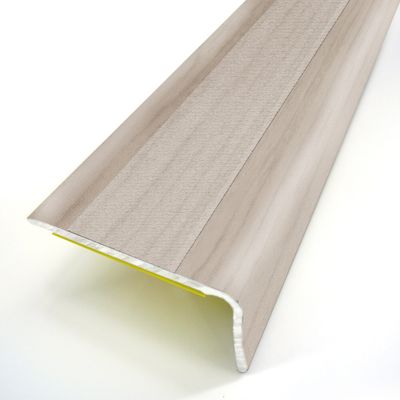 Nez de marche adhésif décor bouleau blanc ép. 36 mm long. 95 cm GERFLOR
