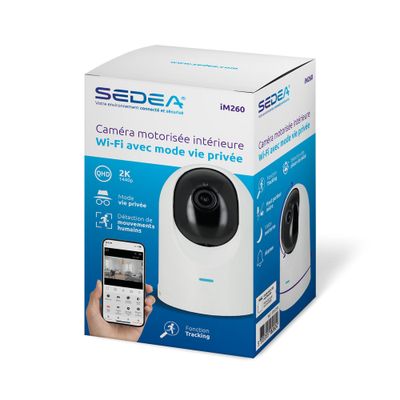 Caméra de surveillance intérieur WiFi motorisée - SEDEA