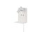Spot LED mural avec tablette 3W + 1,5W lumière blanc chaud Blanc - Element TRIO