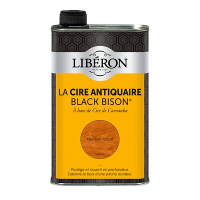 Cire antiquaire liquide "Black Bison" merisier foncé 0,5 L - LIBERON