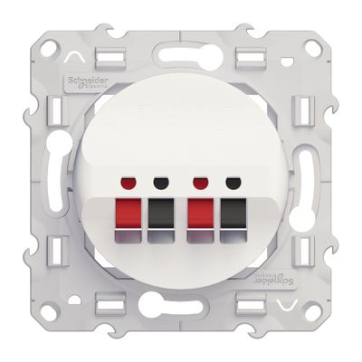 Prise haut-parleurs blanc - Odace 2011 SCHNEIDER ELECTRIC