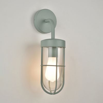 Applique extérieur E27 Comporta vert sauge IP44 25W - COREP