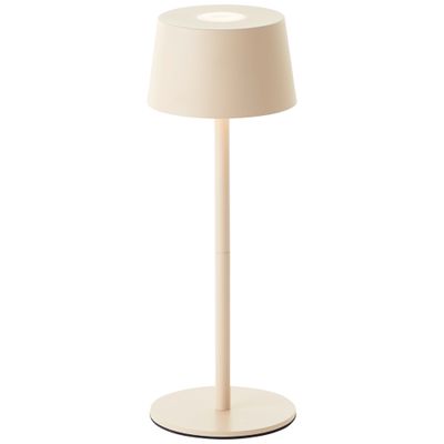Lampe à poser extérieur rechargeable LED beige JONA- BRILLIANT