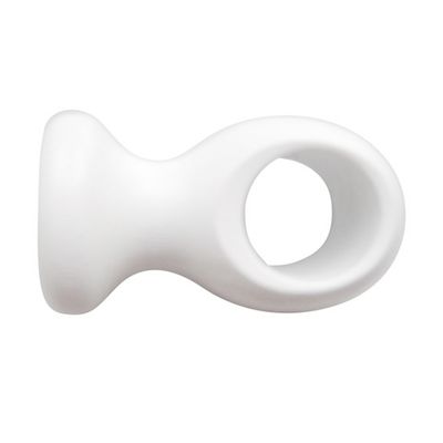 Support à oeil en bois diam 20 mm Finition Blanc laqué - MOBOIS