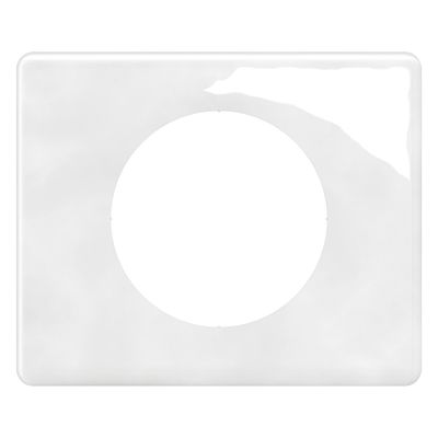 Plaque de finition 1 poste Porcelaine blanc - Céliane LEGRAND