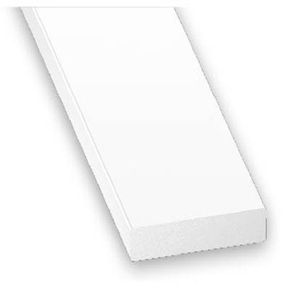 PROFILE PLAT PVC BLANC 25X5MM 1M CQFD