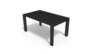Table de jardin à rallonge AMAZON polypropylène noir 160 x 230 cm - GRANDSOLEIL