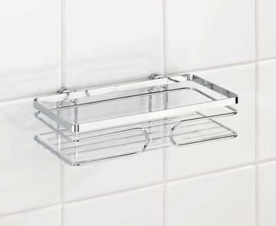 Etagère de salle de bain droite acier inox Premium WENKO