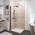 Paroi de douche à l'italienne 80x190 cm profilé noir verre transparent 5 mm New Style - SCHULTE