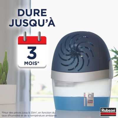 Absorbeur d'humidité Aéro 360° 20 m² + 1 recharge RUBSON