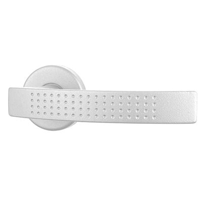 Poignées sur rosace Ibiza blanc mat sans trou ALPERTEC