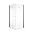 Accès d'angle pivotant pliant 90x90x192 cm profilé chrome verre transparent 5 mm New Style - SCHULTE