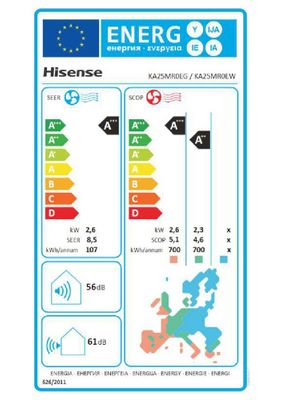 Pompe à chaleur air/air unité extérieure mono-split energy HB 2,5 kW - HISENSE