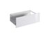 Façade tiroir pour meuble de cuisine Glossy blanc polaire brillant 27,6 x 80 cm OFITRES