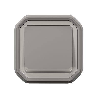 Interrupteur va-et-vient étanche IP55 avec voyant lumineux encastrable Gris - Plexo LEGRAND