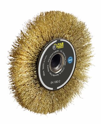 Brosse de précision fil laitonné de 120 mm de diamètre FARTOOLS