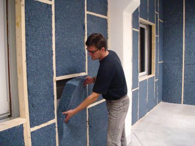 Rouleau laine de coton Métisse - Épaisseur 120 mm - l.0,60 x L.3,4 LE RELAIS METISSE