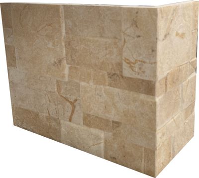 Angle parement mural intérieur/extérieur blanc CUSNA 20 x 10 cm IMSO