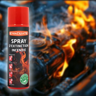 Spray extincteur incendie 500ml - EVACUATE