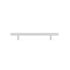Poignée de meuble cylindrique inox blanc mat entraxe 128 mm par 4 REI