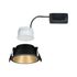 Spot LED encastrable salle de bain IP65 module remplaçable anti-éblouissement Noir/or - Cole PAULMANN