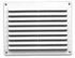 Grille d'aération en PVC blanche à clips 150 x 200 mm AUTOGYRE