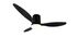 Ventilateur de plafond avec lumière LED + télécommande Noir Ø132cm - Göteborg REALITY