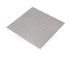 Tôle acier brut perforé carré 1000 x 500 mm épaisseur 1 mm CQFD