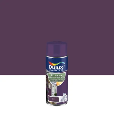 Peinture aérosol Ecran+ Multi-supports Satin Zinzolin 400 mL - DULUX VALENTINE