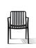 Fauteuil de jardin BARI polypropylène noir - BOCARNEA