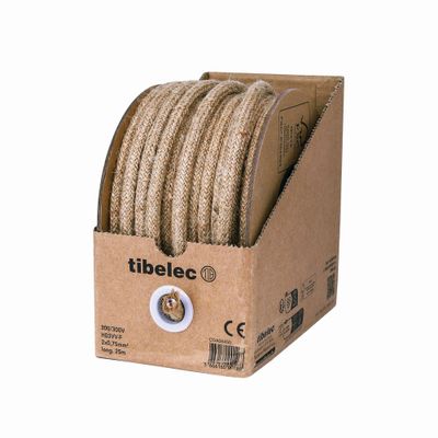Câble électrique corde 2X0,75 mm² 25 mètres TIBELEC