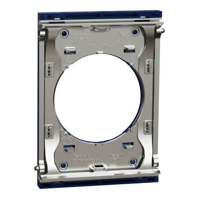 Plaque de finition centrale 1 poste Odace 2025 Architecte bleu émaillé - SCHNEIDER ELECTRIC