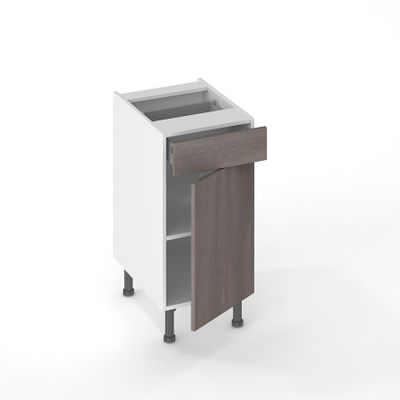 Façade tiroir effet bois grisé pour meuble de cuisine Nature muratti-01 13,8 x 40 cm OFITRES