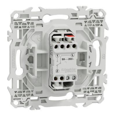 Interrupteur va-et-vient ou poussoir à levier Odace 2025 blanc - SCHNEIDER ELECTRIC