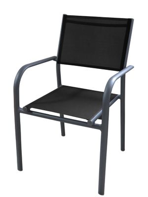 Fauteuil Duca grey noir ALIZE