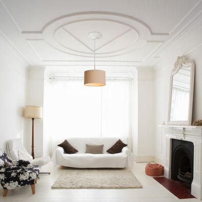 Rosace de luminaire céramique diamètre 105 mm blanc 1 sortie TIBELEC