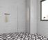 Paroi de douche latérale fixe 90x185 cm profilé chrome verre transparent 4 mm Primera - OCEA