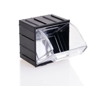 Bac de rangement plastique empilable par 3 - TACTIX