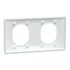 Plaque de finition 2 postes horizontale blanc - Ovalis SCHNEIDER ELECTRIC