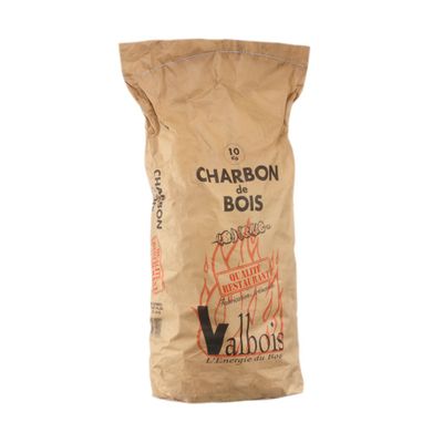 Charbon de bois 10kg qualité restaurant VALBOIS