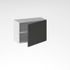 Porte pour meuble hotte de cuisine Lotus anthracite mat 42 x 60 cm OFITRES