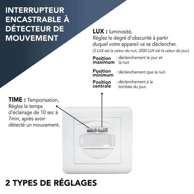 Interrupteur automatique à détecteur de mouvement - TIBELEC