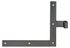 Penture equerre gauche diamètre 14 mm 240 x 300 noire