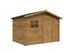 Abri de jardin en bois traité autoclave marron Pablo 3 - ép.19 mm - 6,7 m² hors-tout - WHITE WOOD