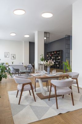 Plafonnier LED Aureo blanc 3600 lumens blanc variable CCT + RGB - REALITY