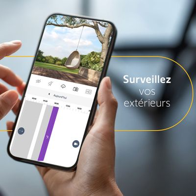 Caméra de surveillance extérieure avec détection intelligente OUTDOOR 2 gris - SOMFY