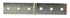 Charnière large dite de coulisse de lit acier zingué 140 x 25 mm CIME.